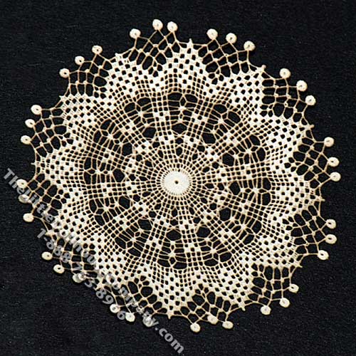 (image for) Miniature Flower Design Laser Cut Doily for Dollhouses