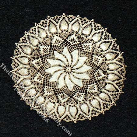 (image for) Miniature Round Laser Cut Doily for Dollhouses