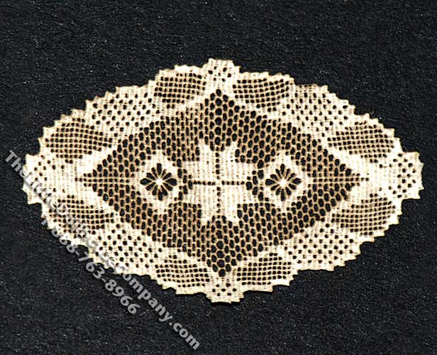 (image for) Miniature Oval Laser Cut Doily for Dollhouses
