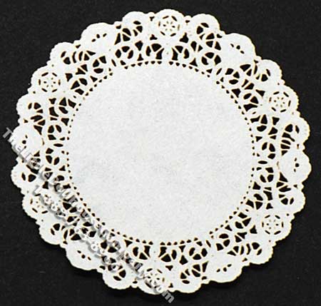 (image for) Miniature Round Laser Cut Doily for Dollhouses
