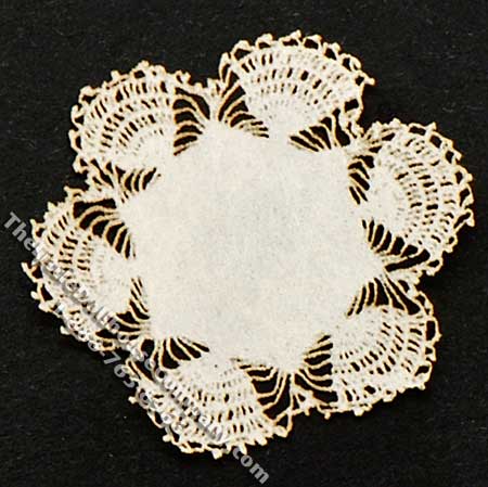 (image for) Miniature Laser Cut Shell Doily for Dollhouses