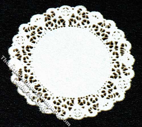(image for) Miniature Round Lace Laser Cut Doily for Dollhouses (2/pk)