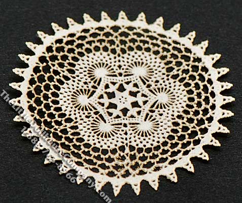 (image for) Miniature Laser Cut Doily for Dollhouses