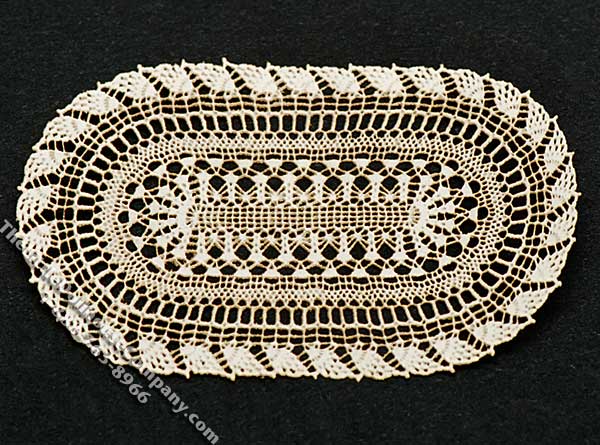 (image for) Miniature Oval Laser Cut Doily for Dollhouses