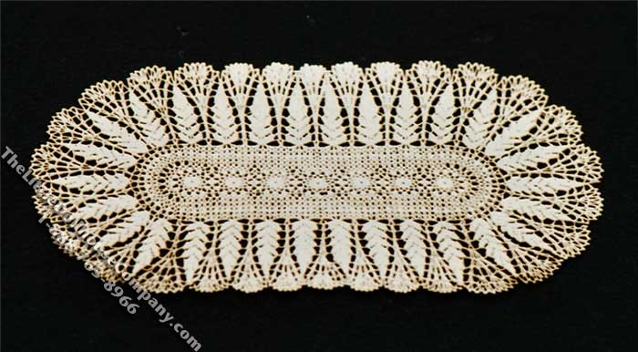 (image for) Miniature Oval Laser Cut Doily for Dollhouses