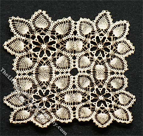 (image for) Miniature Laser Cut Square Doily for Dollhouses