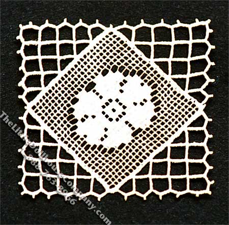 (image for) Miniature Square Laser Cut Doily for Dollhouses