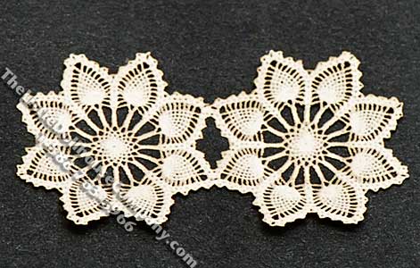 (image for) Miniature Flower Design Laser Cut Doily for Dollhouses