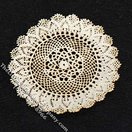 (image for) Miniature Round Laser Cut Doily for Dollhouses