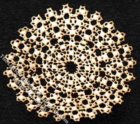 (image for) Miniature Multi-Scale Laser Cut Round Doily for Dollhouses