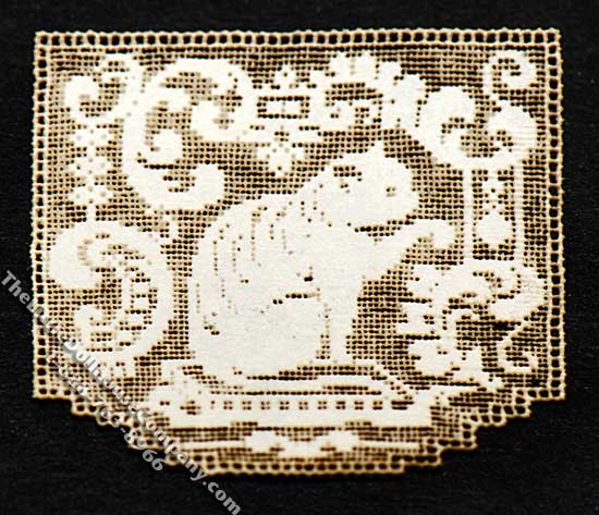 (image for) Miniature Laser Cut Cat Themed Doily for Dollhouses