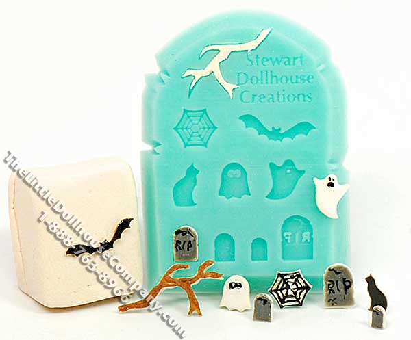 (image for) Mold for Making Halloween Cookies for Dollhouses