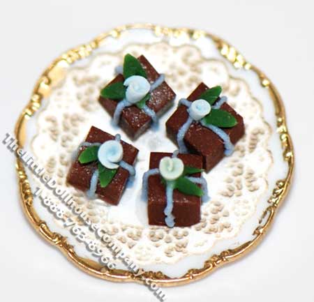 (image for) Dollhouse Scale Model Chocolate Petit Fours