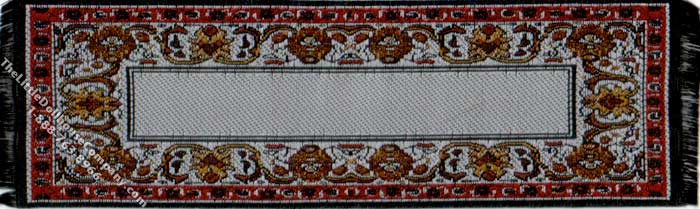 (image for) Dollhouse Scale Model Grey, Gold & Red Runner
