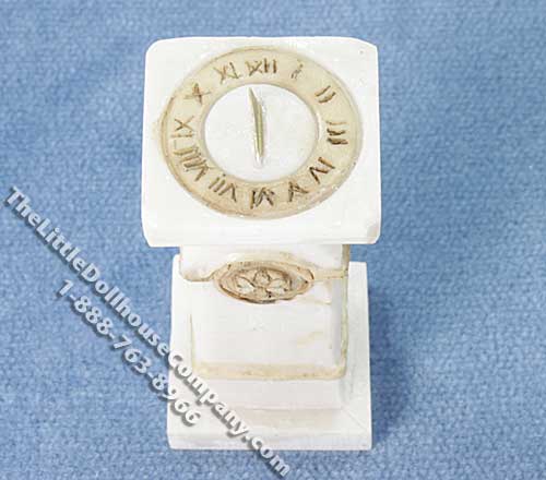 (image for) Miniature Pedestal Sundial for Dollhouses