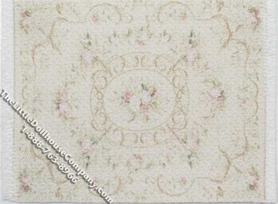 (image for) Miniature Small Flower Theme Rug for Dollhouses