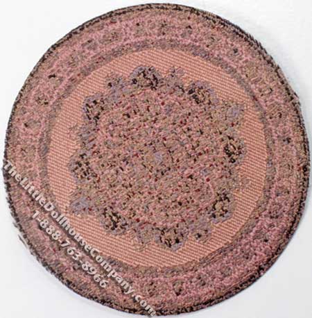 (image for) Miniature Woven Victorian Carpet for Dollhouses