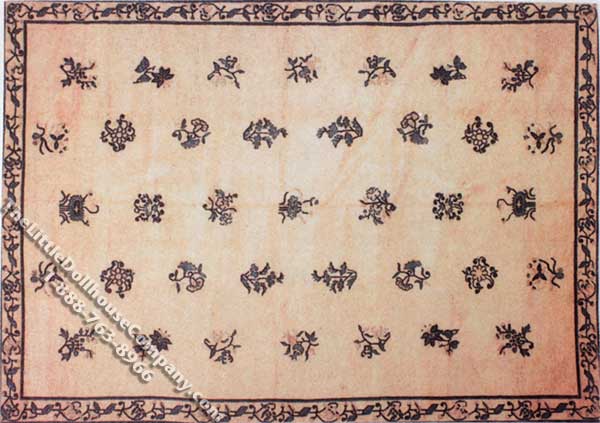 (image for) Dollhouse Scale Model Rectangular Rug