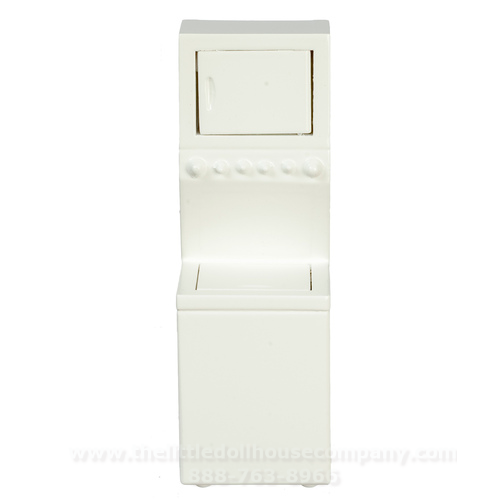 (image for) Miniature Top Load White Washer/Dryer Combo for Dollhouses