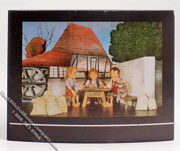 (image for) Dollhouse Scale Model Black CRT Style TV