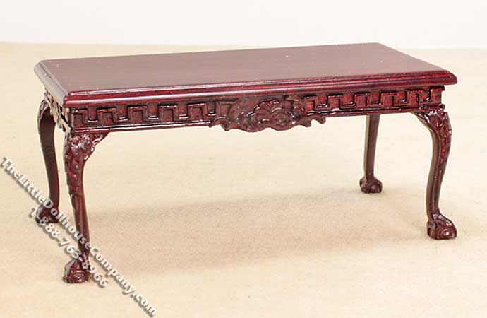 (image for) Miniature Mahogany Coffee Table for Dollhouses