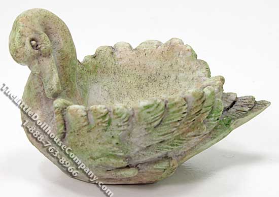 (image for) Miniature Swan Planter for Dollhouses