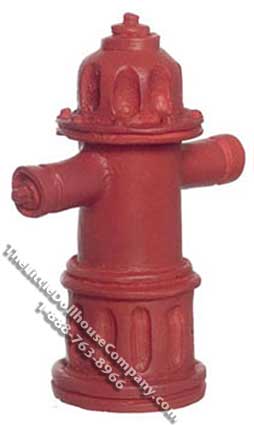 (image for) Dollhouse Scale Model Red Fire Hydrant