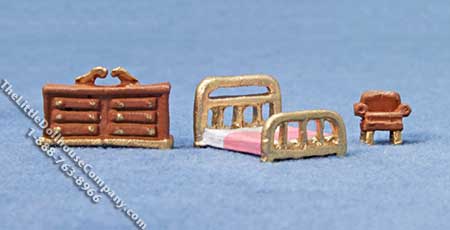 (image for) 1/144" Bedroom Set for Dollhouses