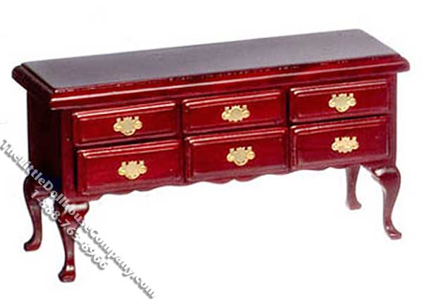 (image for) Miniature Mahogany Huntboard for Dollhouses