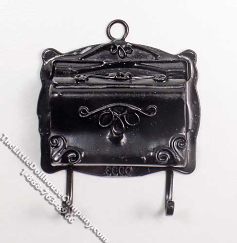 (image for) Miniature Black City Mailbox for Dollhouses
