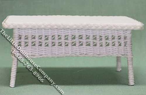 (image for) Miniature Wicker Coffee Table Kit for Dollhouses