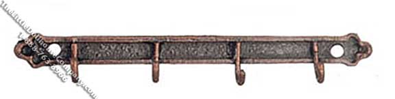 (image for) Dollhouse Scale Model Copper Clothes Hook Rail