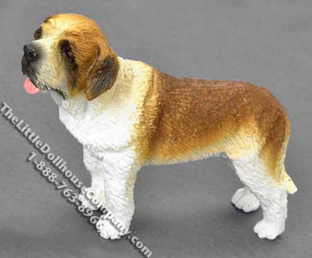 (image for) Dollhouse Scale Standing Model St. Bernard