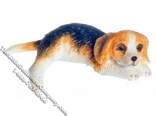 (image for) Dollhouse Scale Model Playing Beagle