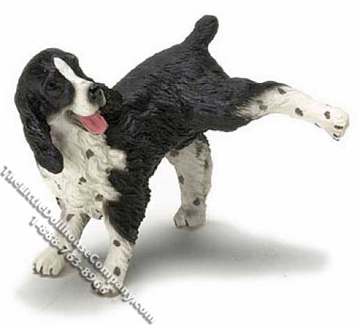 (image for) Dollhouse Scale Model Naughty English Springer Spaniel