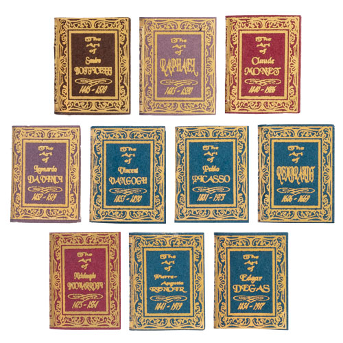 (image for) Miniature Reproduction Great Artists Books for Dollhouses