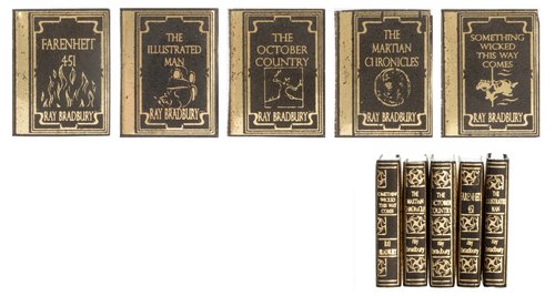 (image for) Reproduction Ray Bradbury Books for Dollhouses