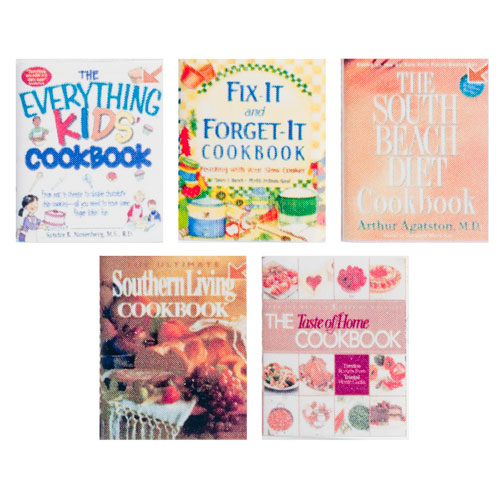(image for) Miniature Reproduction Cook Books Set 2 for Dollhouses