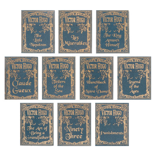 (image for) Reproduction Victor Hugo Books for Dollhouses