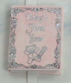 (image for) Miniature Baby Book - Pink