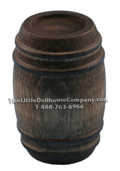 (image for) Dollhouse Miniature Aged Barrel