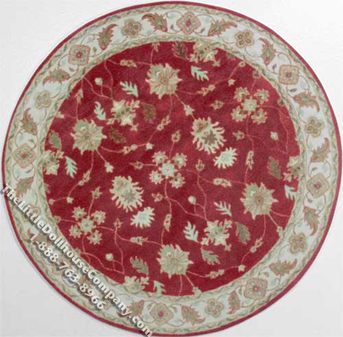 (image for) Dollhouse Scale Model Medium Sized Round Rug