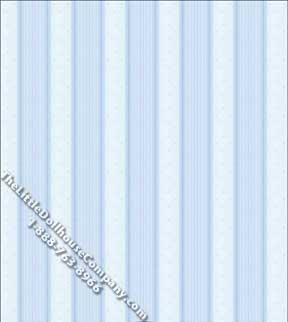 (image for) Dollhouse Scale Model Wallpaper Blue Bella Stripe Pattern