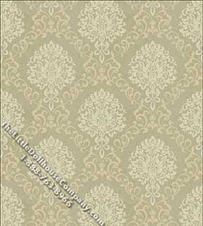 (image for) Dollhouse Scale Model Wallpaper Arabian Damask Pattern