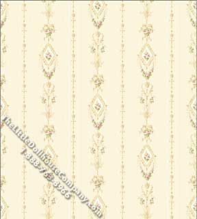 (image for) Dollhouse Scale Model Wallpaper Aurora Stripe Pattern