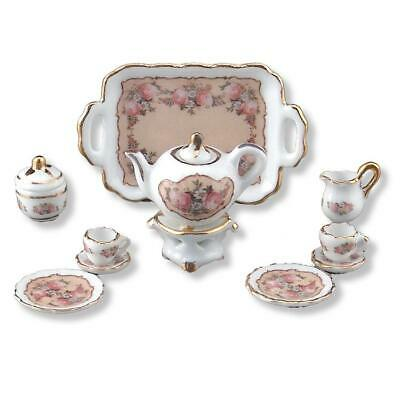 (image for) Miniature Rose Coffee Set for Two