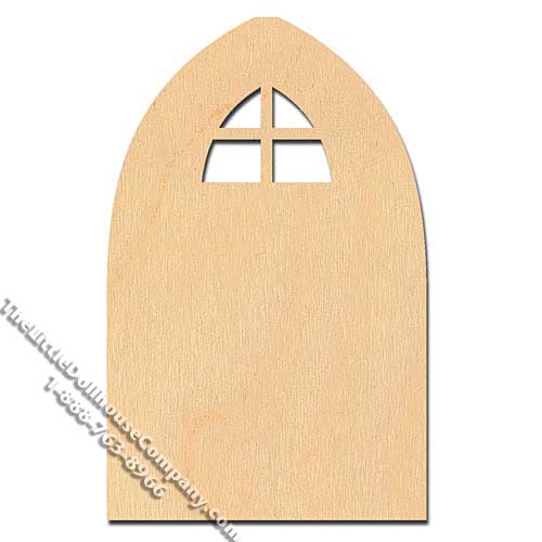 (image for) Dollhouse Scale Model Unfinished Laser Cut Fairy Door