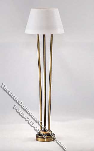 (image for) Miniature Battery Operated 'The New Yorker' Floor Lamp - Brass