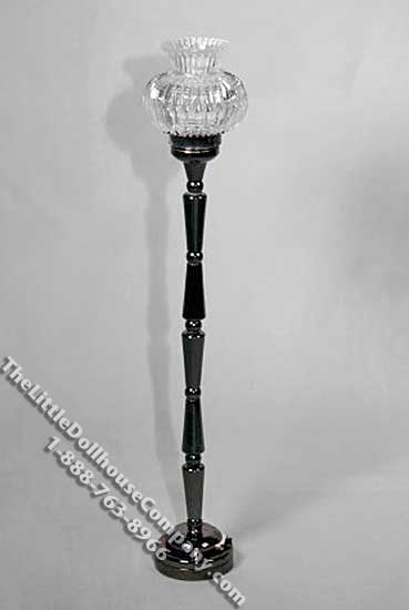 (image for) Miniature Battery Operated Black Finish Floor Lamp