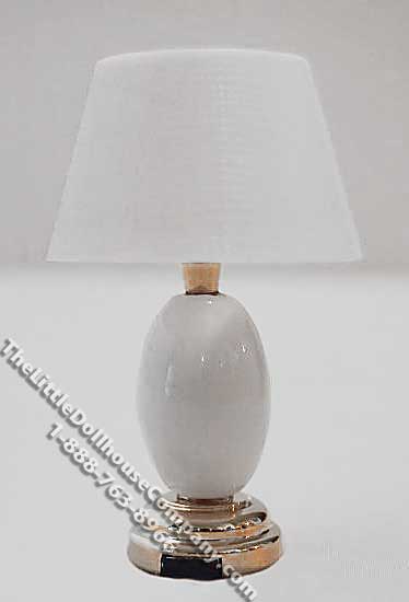 (image for) Dollhouse Scale Model Battery Operated Tapered Base Table Lamp